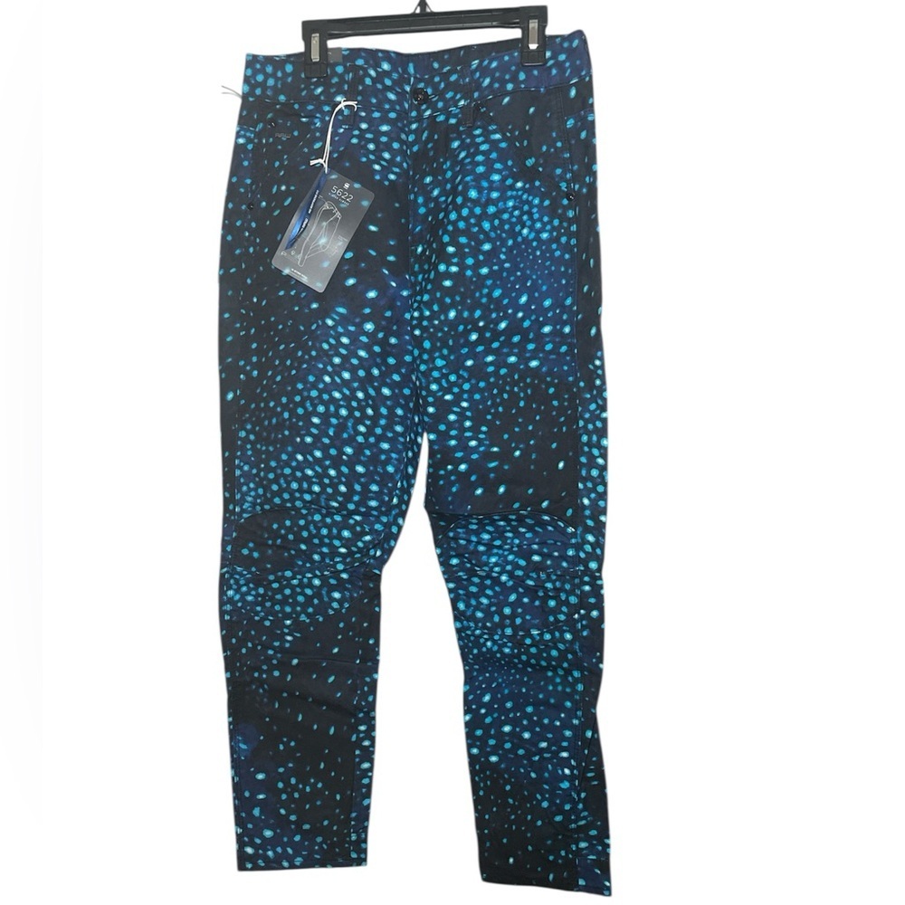 G-Star X Pharrell Williams Whale Shark Print Mid Waist Boyfriend Jeans sz 25x30